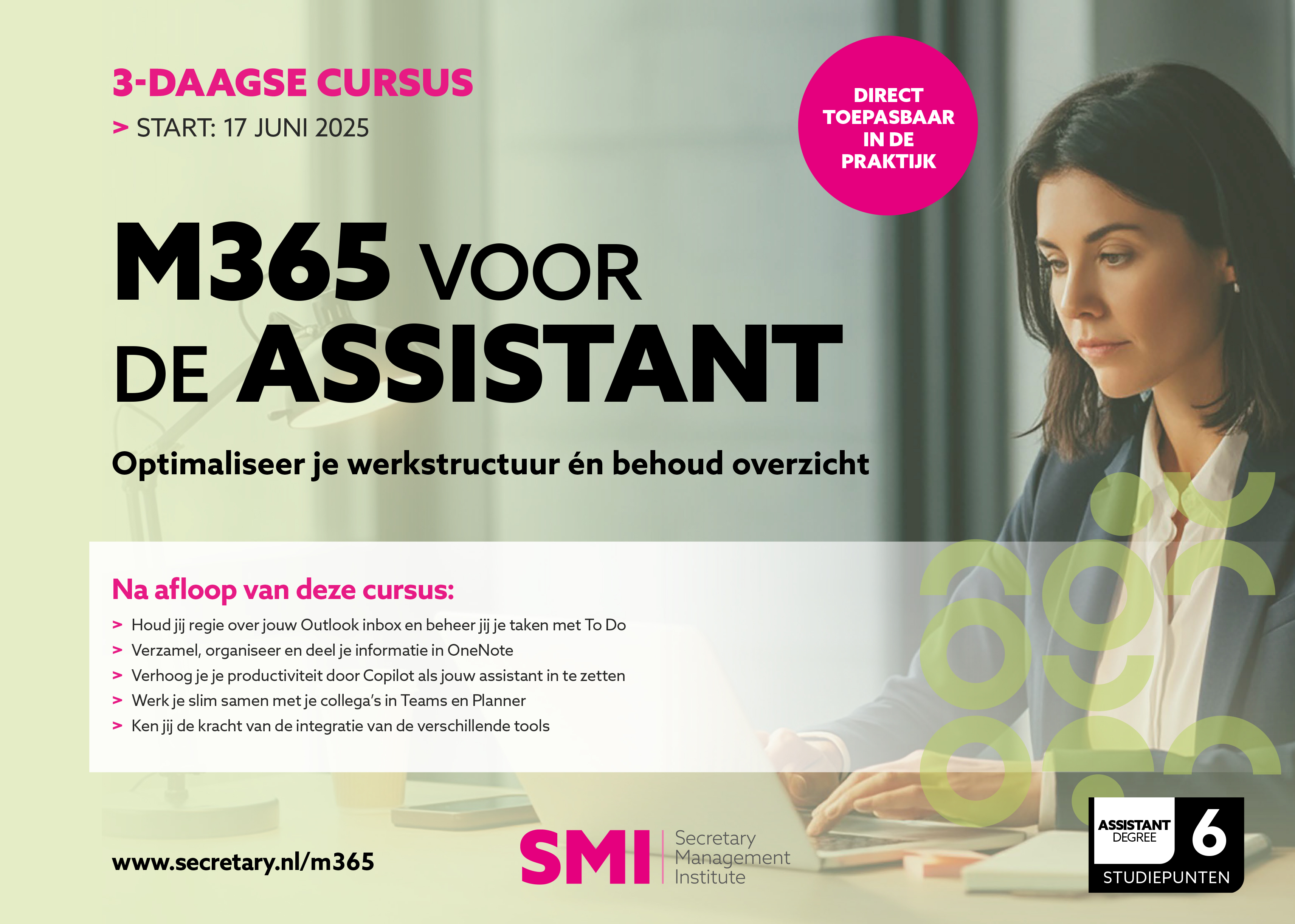 Cursus M365 voor de assistant