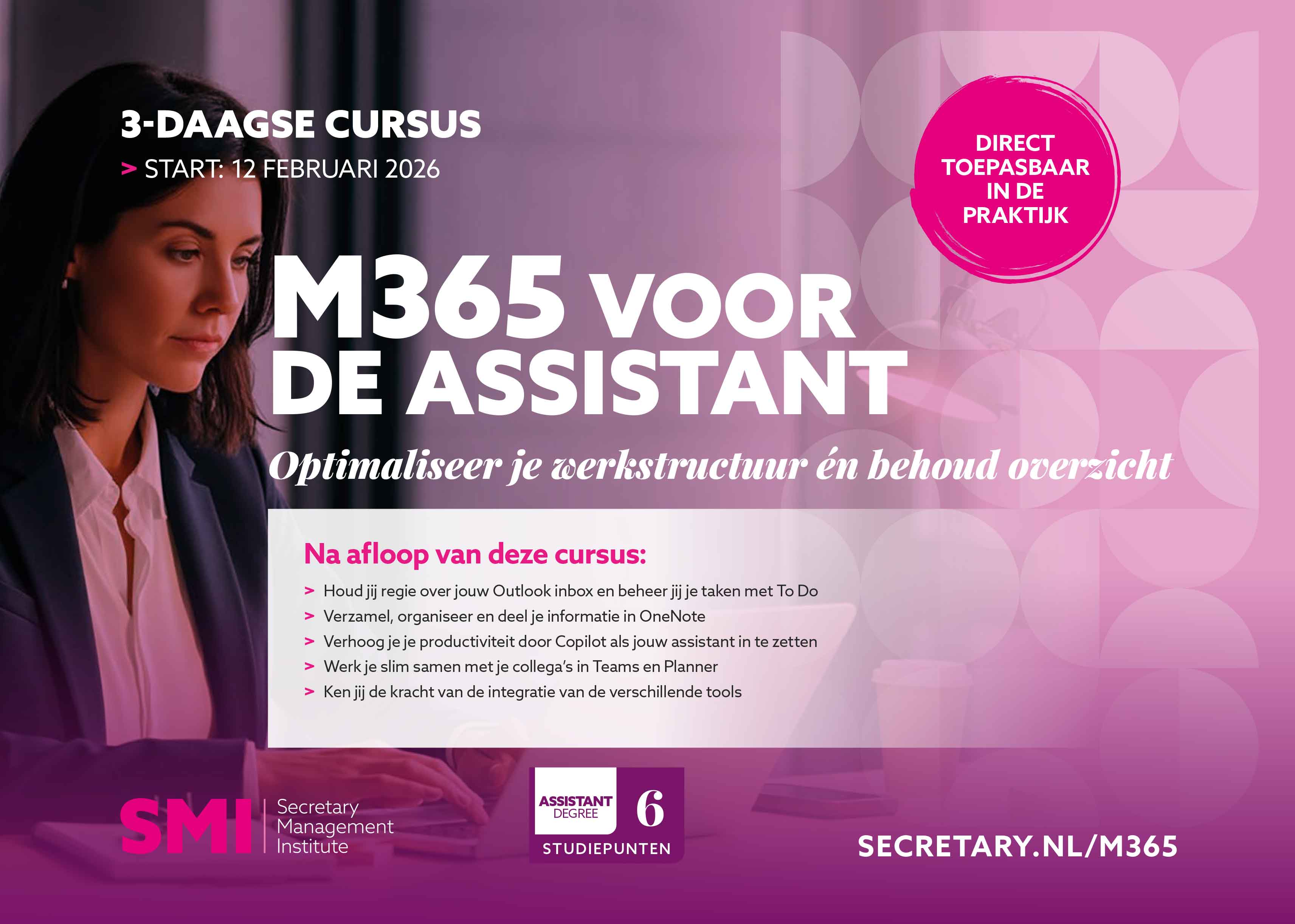 Cursus M365 voor de assistant