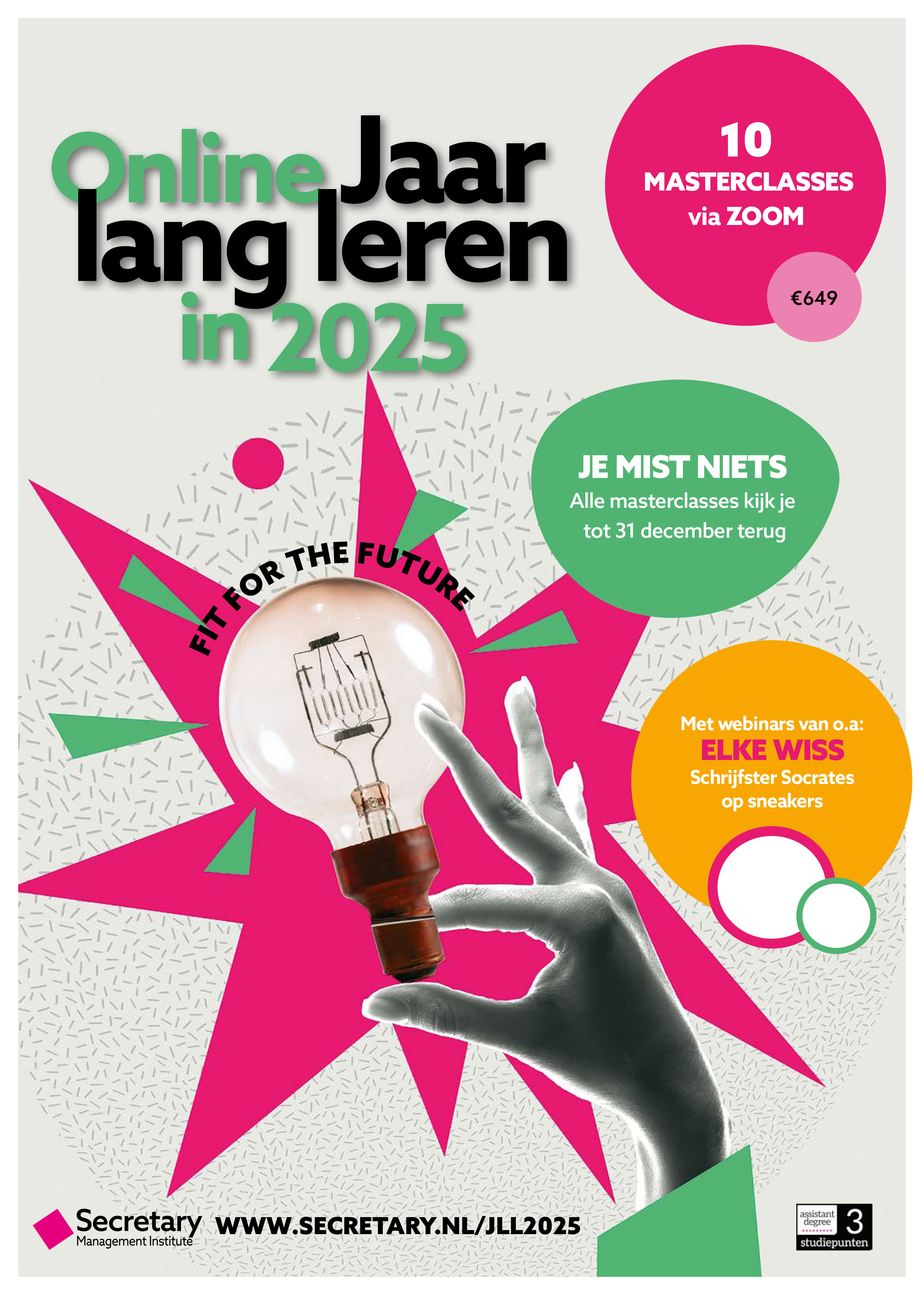 Jaar Lang Leren 2025 - online masterclasses